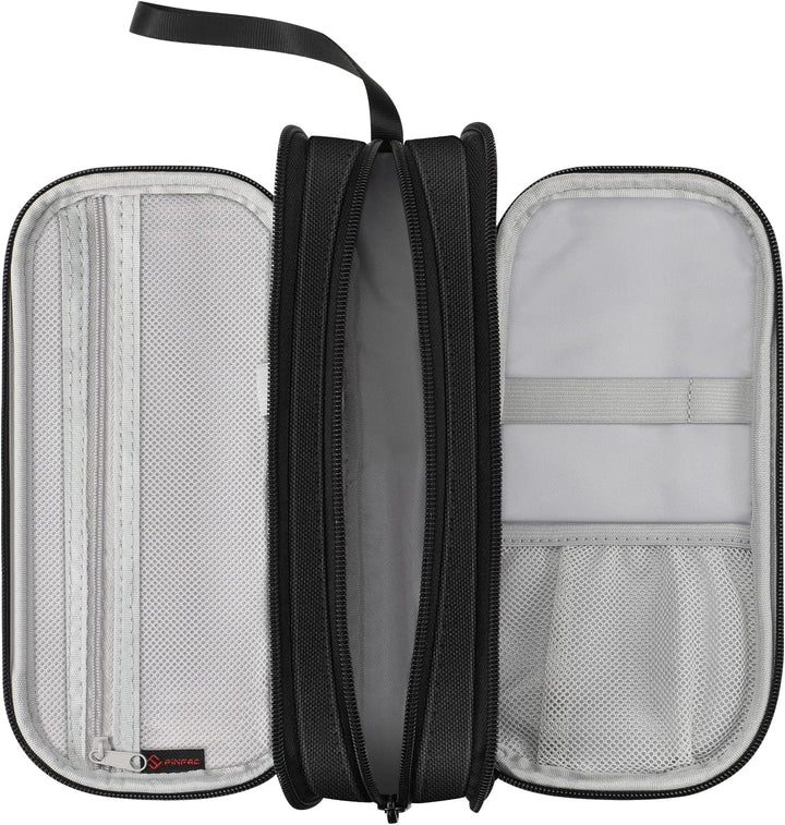 FINPAC Federmäppchen Federtasche - Grosse Kapazität Mäppchen mit 3 Fächer Stiftetasche Schlamperbox