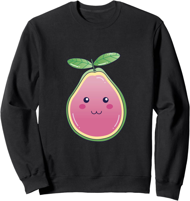 Kawaii Guava Fruit Cute Japanese Foodie Grafik Sweatshirt