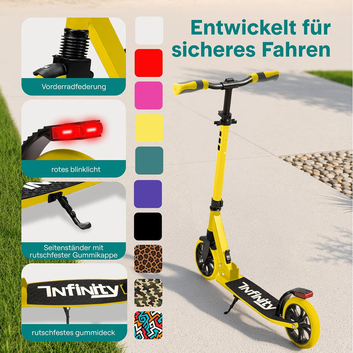 SereneLife Roller für Kinder &amp; Erwachsene, Unisex-Tretroller, Cityroller, klappbar &amp; höhenverstellba