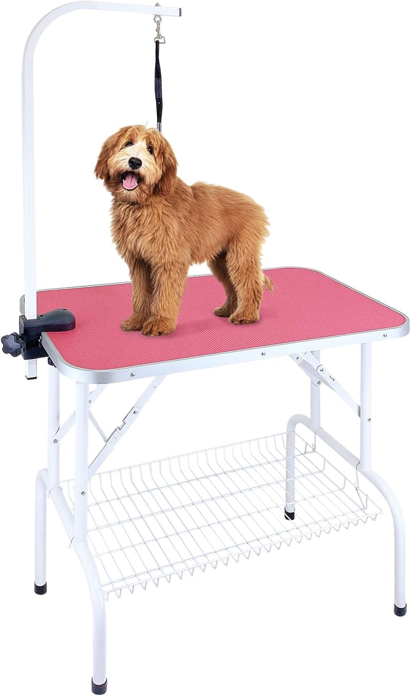 Kalolary 32inch Hund Trimmtisch Schertisch Hundepflegetisch, Hundepflegetisch klappbar, Tierpflegeti