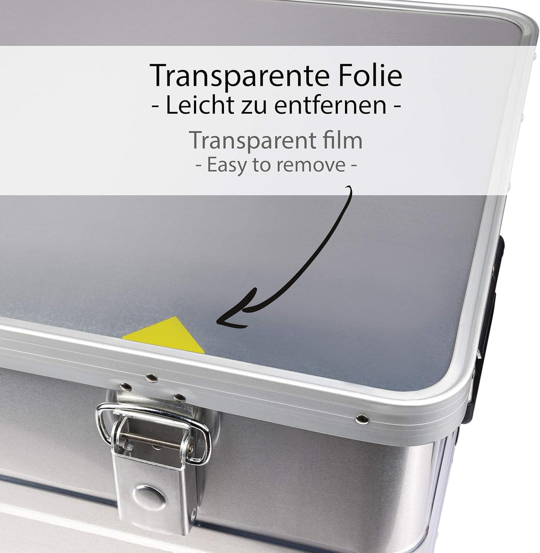 ONVAYA Alubox 3er Set stapelbar | Alukisten mit Deckel | Transportkiste | Aluminiumkiste | Aluminium