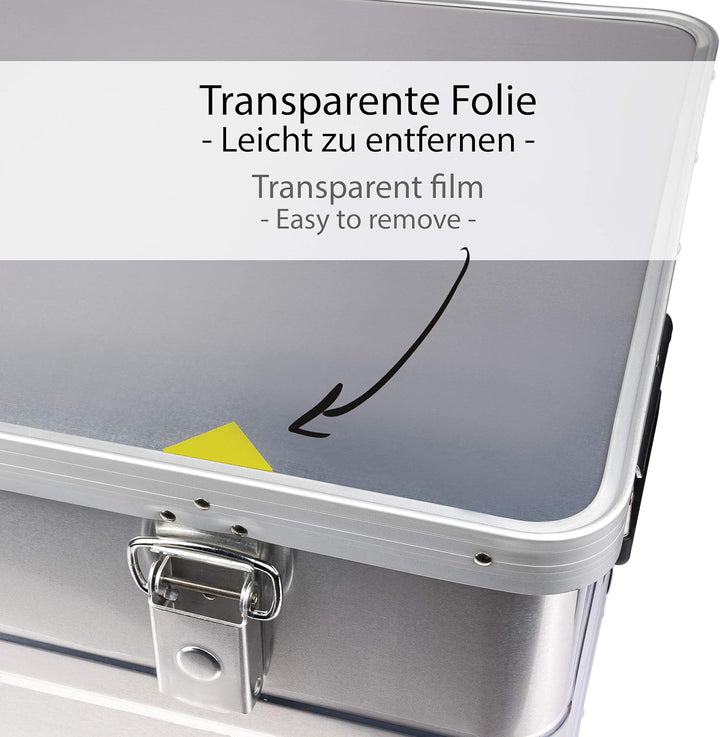 ONVAYA Alubox 3er Set stapelbar | Alukisten mit Deckel | Transportkiste | Aluminiumkiste | Aluminium