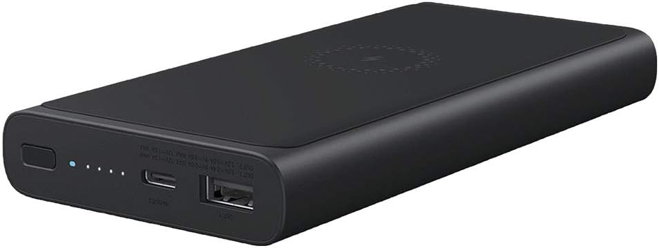 Xiaomi 10000mAh Mi Wireless Power Bank aus Aluminium (Ladung bis zu 3 Geräte gleichzeitig per USB-A,