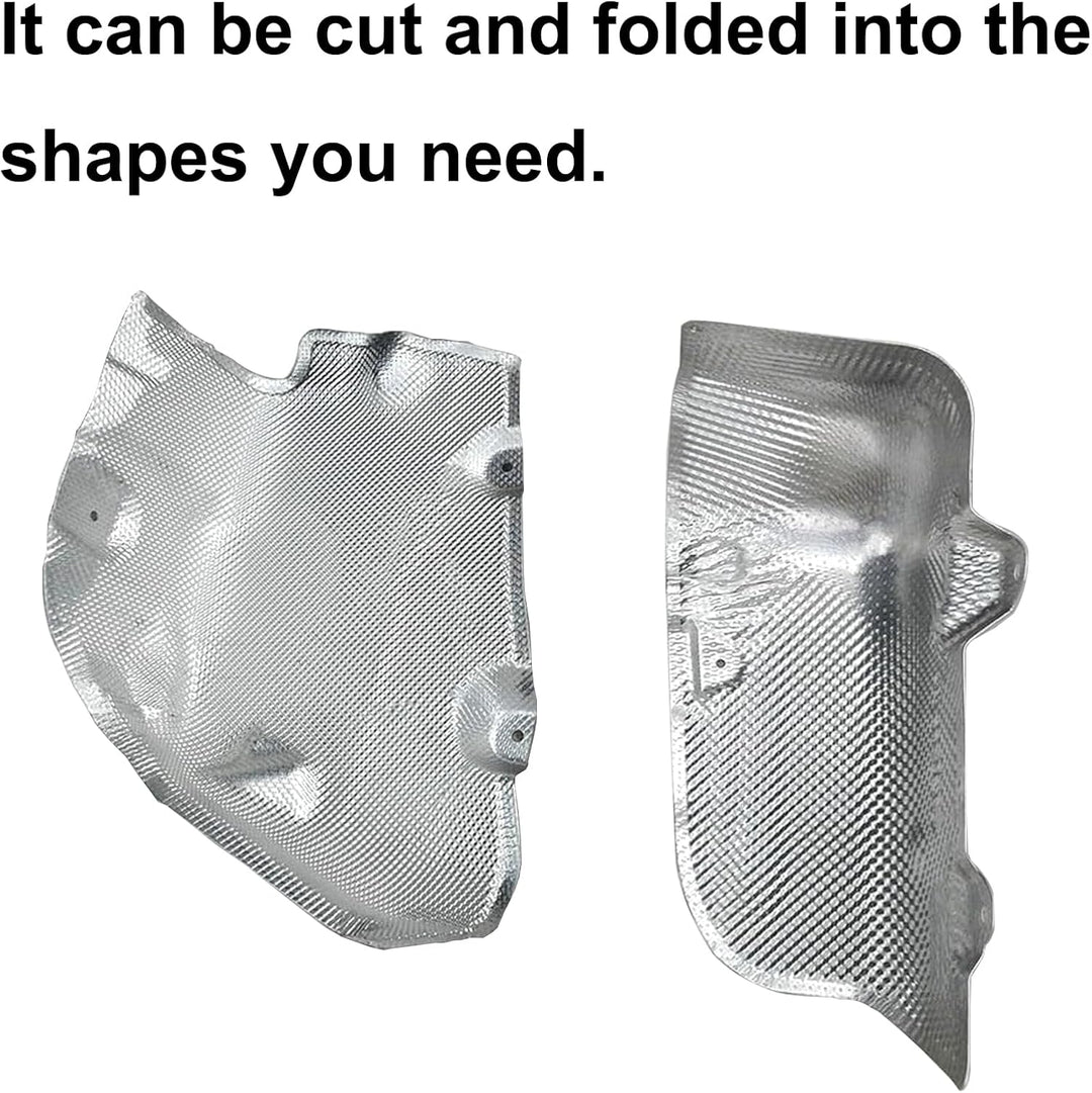 Hitzeschutz Hitzeblech Geprägte,40CMx100CM Aluminium Auspuff Hitzeschutzblech,Hitzeschutzblech Repar
