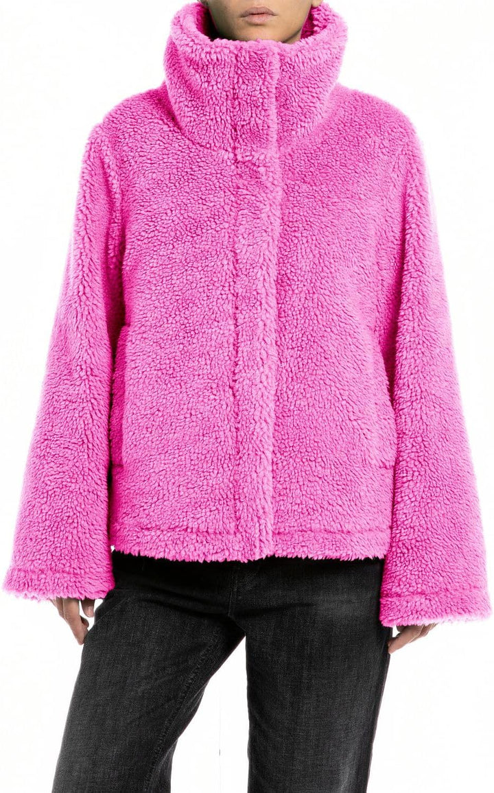 Replay Damen Felljacke XXS 069 FUCHSIA, XXS 069 FUCHSIA