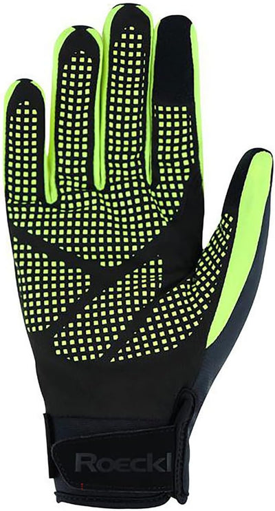 Roeckl Rapallo Winter Fahrrad Handschuhe lang wasserdicht schwarz/gelb 2025 7, 7