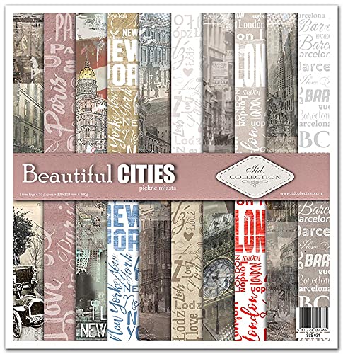 ITD Collection - Scrapbook-Paket 310 x 320 mm, Scrapbook-Papier, Dekopapier, Decoupage, Kartenherste