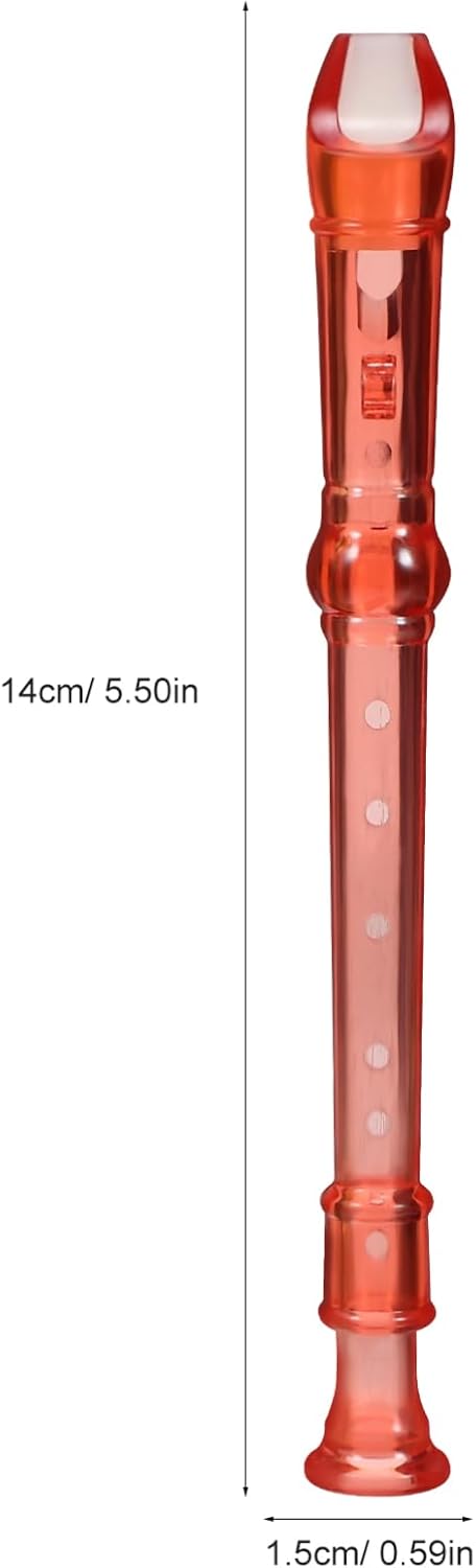 Toyvian Mini Klarinette 8 Stück Kunststoff Flöten 6 Loch Recorder Musikinstrument Für Kinder Anfänge