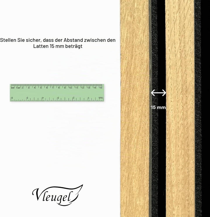 Vleugel Akustikpaneele Wandpaneele, doppelter Kleiderhaken für Akupanel, Wandpaneel, Schraubbefestig
