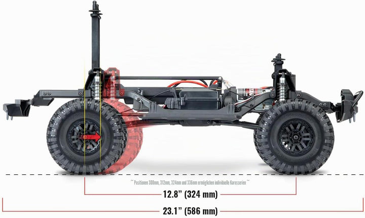 TRAXXAS Landrover Defender Ready to Race (RTR) Brushed 1:10 RC Modellauto Elektro Crawler Allradantr