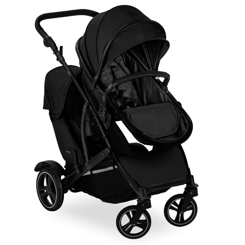 hauck Geschwister Kinderwagen Duett 4 - Buggy für 2 Kinder inkl. Beindecke und Regenverdeck, Sportsi