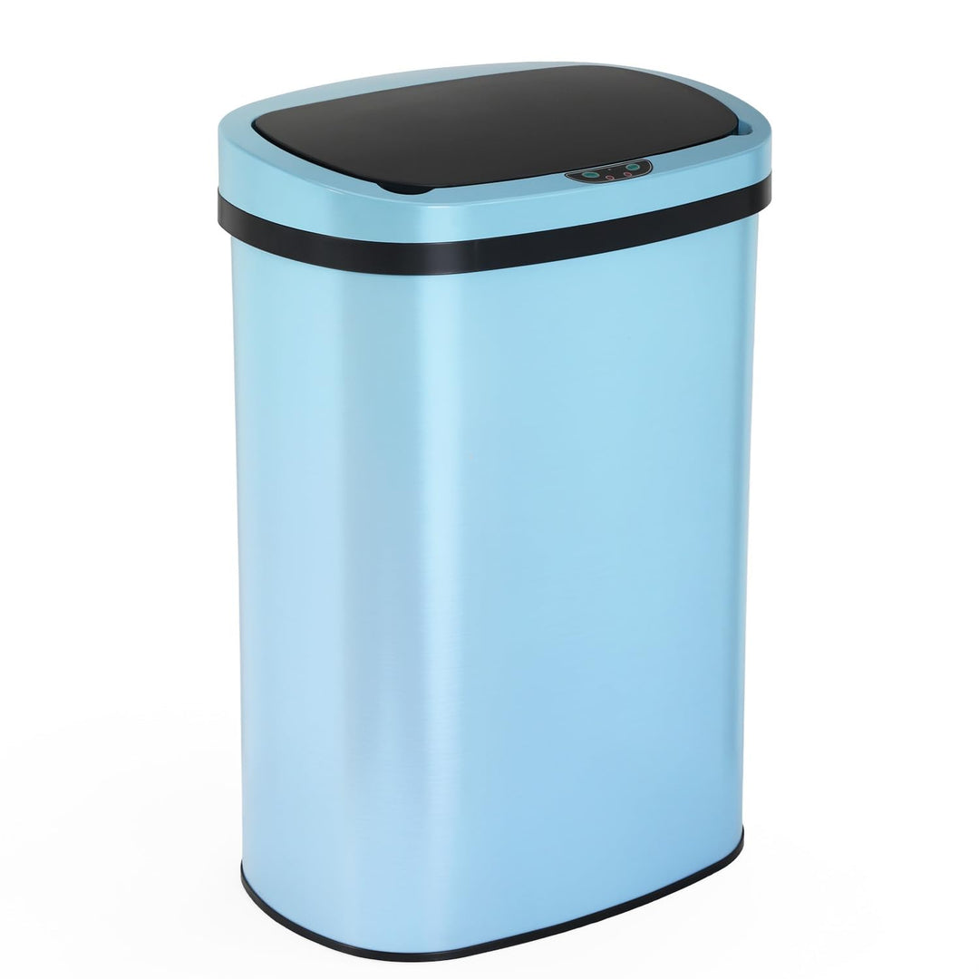 FDW Mülleimer mit Sensor & Deckel, Edelstahl, 50 L Küchenmülleimer, Smart, Automatisch, Berührungslo