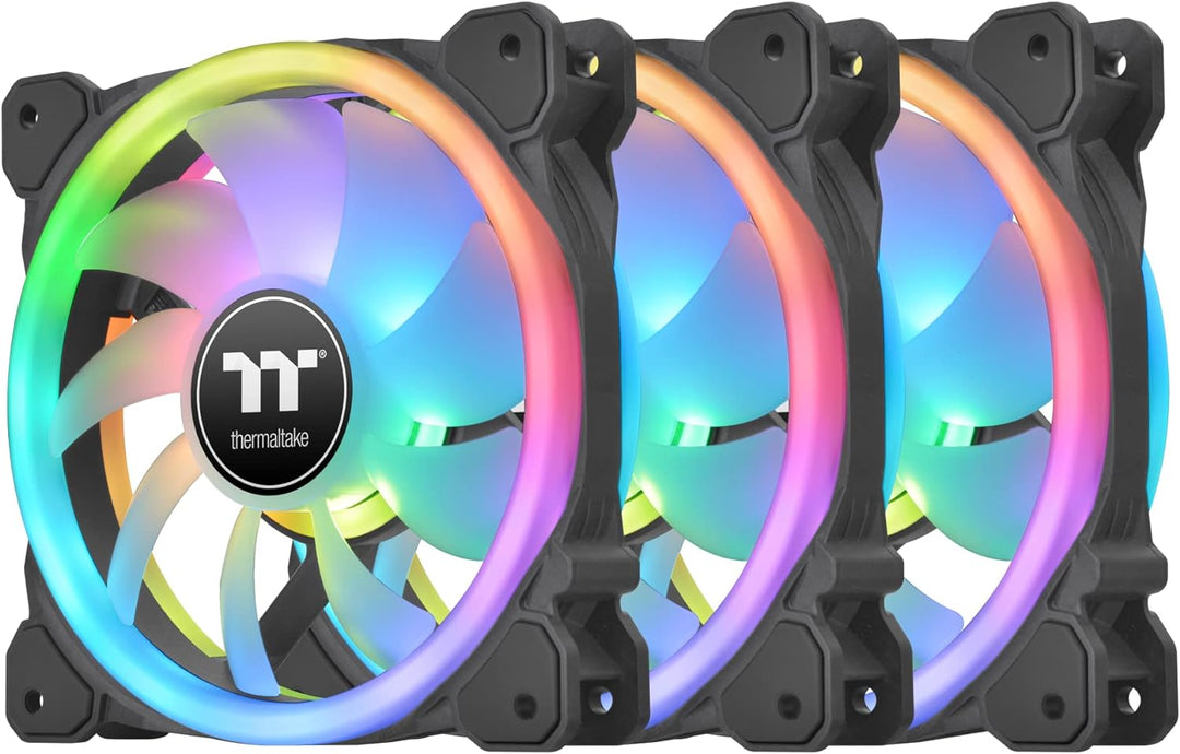 Thermaltake Swafan 14 RGB Lüfter | TT Premium 3er Pack | 140 mm |wechselbare Lüfterblätter 140mm Sch