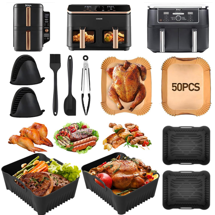 Cosori Heissluftfritteuse Zubehör & Russell Hobbs Heissluftfritteuse Zubehör – Kompatibel mit COSORI