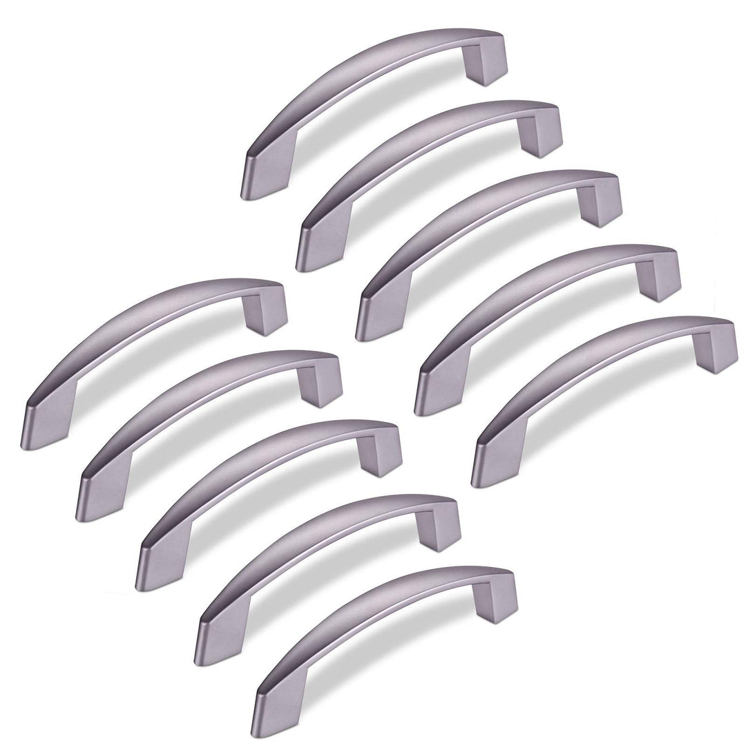 10 x Möbelgriff THEA BA 96 mm Chrom matt Bügelgriff Küchengriff Schrankgriff von JUNKER Design 10x B