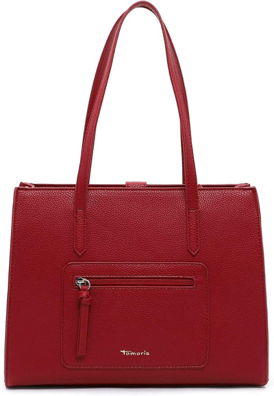 Tamaris Shopper Jasmina 31753 Damen Handtaschen Uni Einheitsgrösse Red 600, Einheitsgrösse Red 600