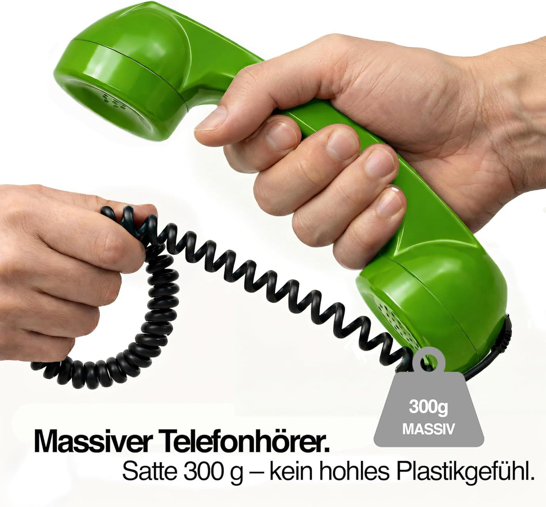 Opis 60s Micro - Retro Handyhörer für Android Smartphones, Tablets, Notebooks und Handys in der Form