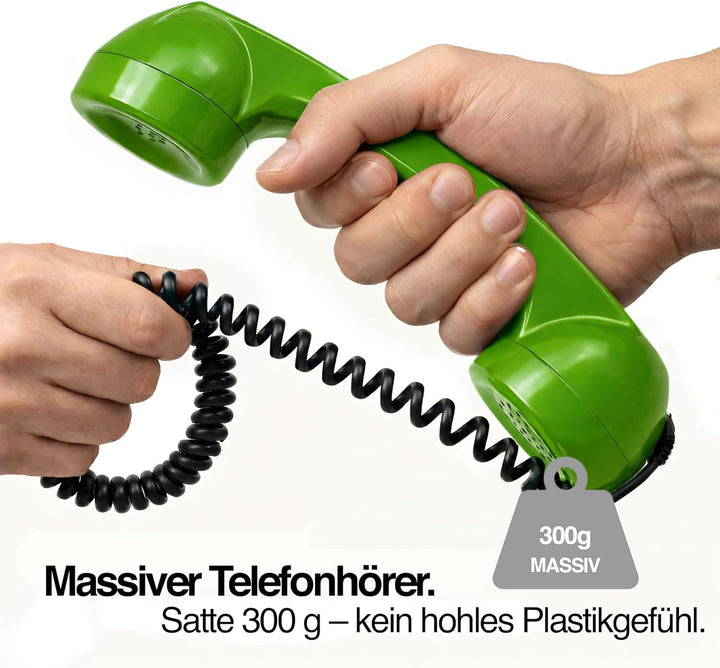 Opis 60s Micro - Retro Handyhörer für Android Smartphones, Tablets, Notebooks und Handys in der Form