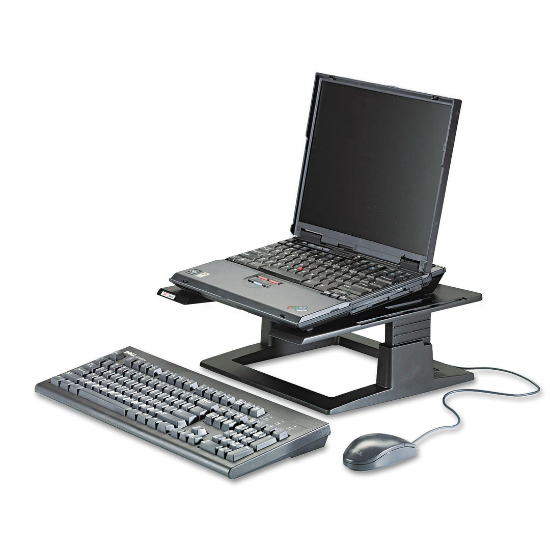 3M Notebook-Ständer, schwarz, höhenverstellbar (32,0 x 32,0 x 10,2 - 15,2 cm)
