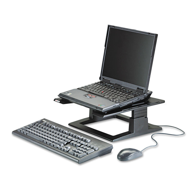 3M Notebook-Ständer, schwarz, höhenverstellbar (32,0 x 32,0 x 10,2 - 15,2 cm)