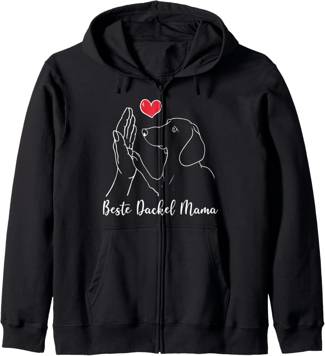 Beste Dackel Mama Shirt Best Dachshund Mom Teckel Mama Kapuzenjacke