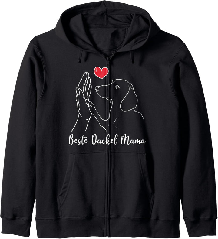 Beste Dackel Mama Shirt Best Dachshund Mom Teckel Mama Kapuzenjacke