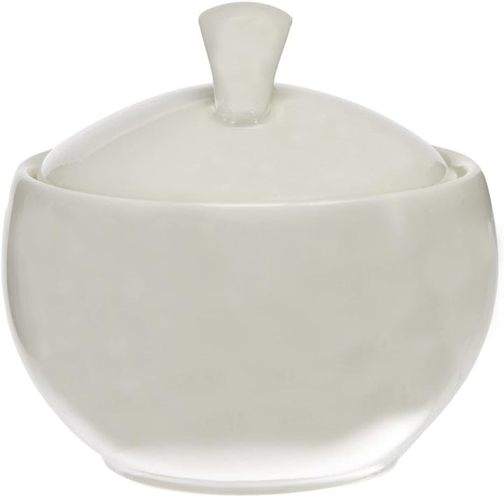 Villeroy und Boch New Cottage Basic Zuckerdose, 450 ml, Höhe: 6,5 cm, Premium Porzellan, Weiss