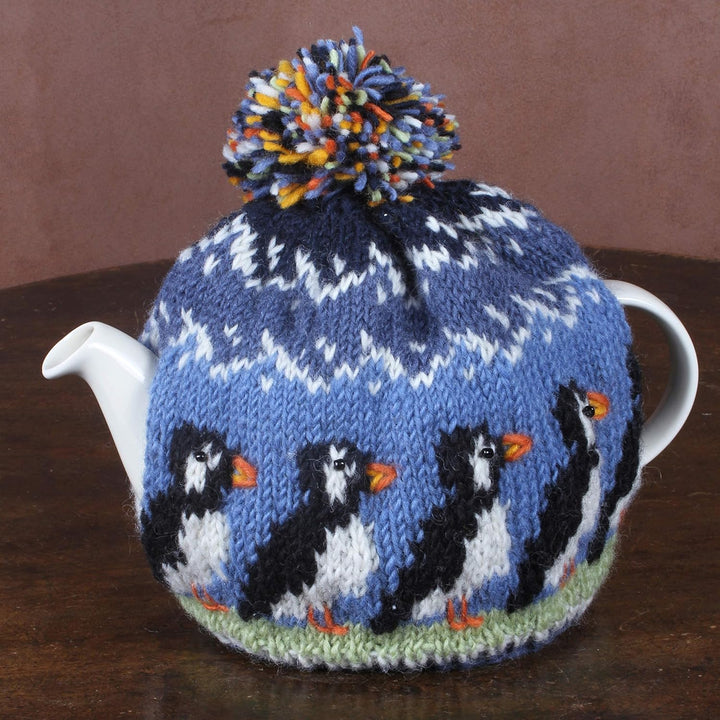 Pachamama Teewärmer, 100 % Wolle, Polyester-Fleece-Futter