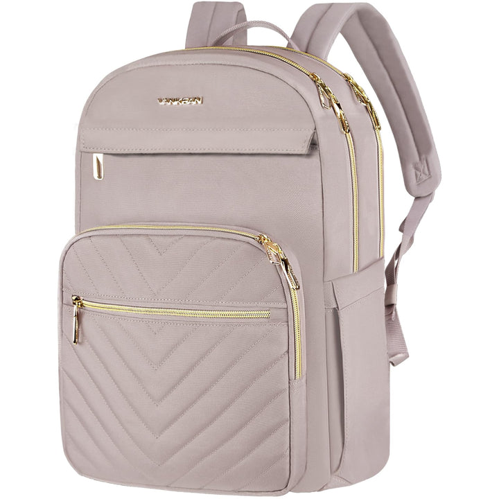 VANKEAN 15.6 Zoll Laptop Rucksack Damen, Hohe Schulrucksack Wasserdicht Damen Herren Arbeitstasche m
