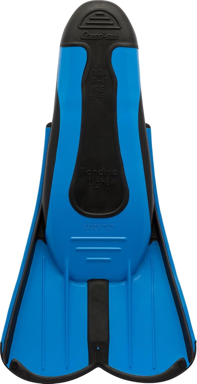 Cressi Light Fins-Kurze Flossen Zum Schnorcheln Schwimmen, Wassertraining, Verfügbar für 33/34 Blau/