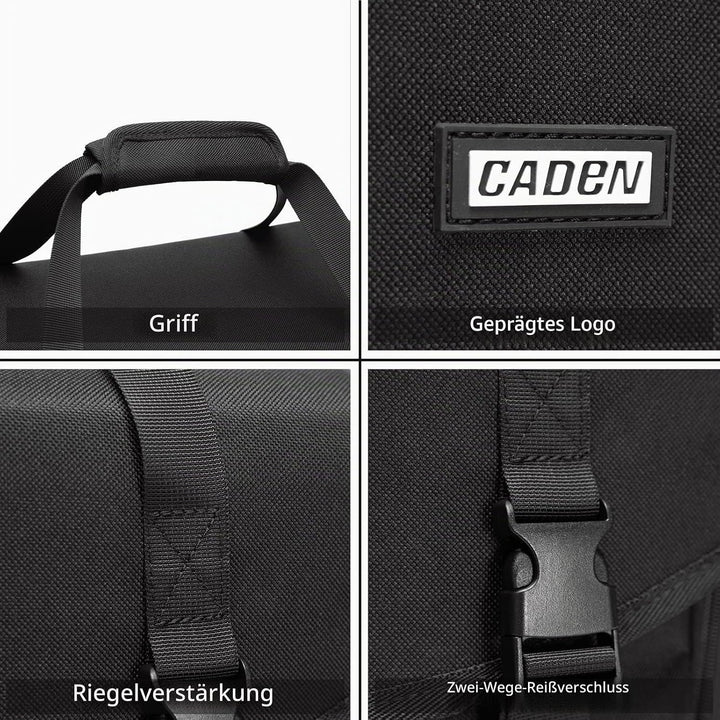 CADeN Large Camera Messenger Bag Case Schultertasche mit Stativhalter Kompatibel für Nikon, Canon, S