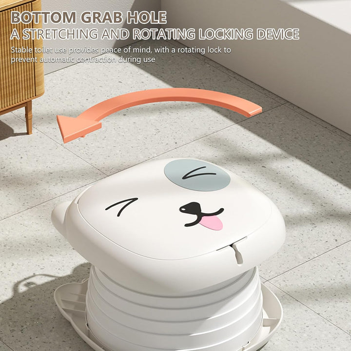 Faltbarer Toilettensitz Kinder,Töpfchen Falttoilette Kinder,Tragbares Reise-Klapptöpfchen,Toilettens