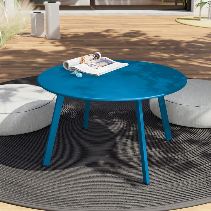 Grand patio Kaffeetisch, Beistelltisch, Balkontisch, Premium Stahl, Einfacher Aufbau, Outdoor Tischf