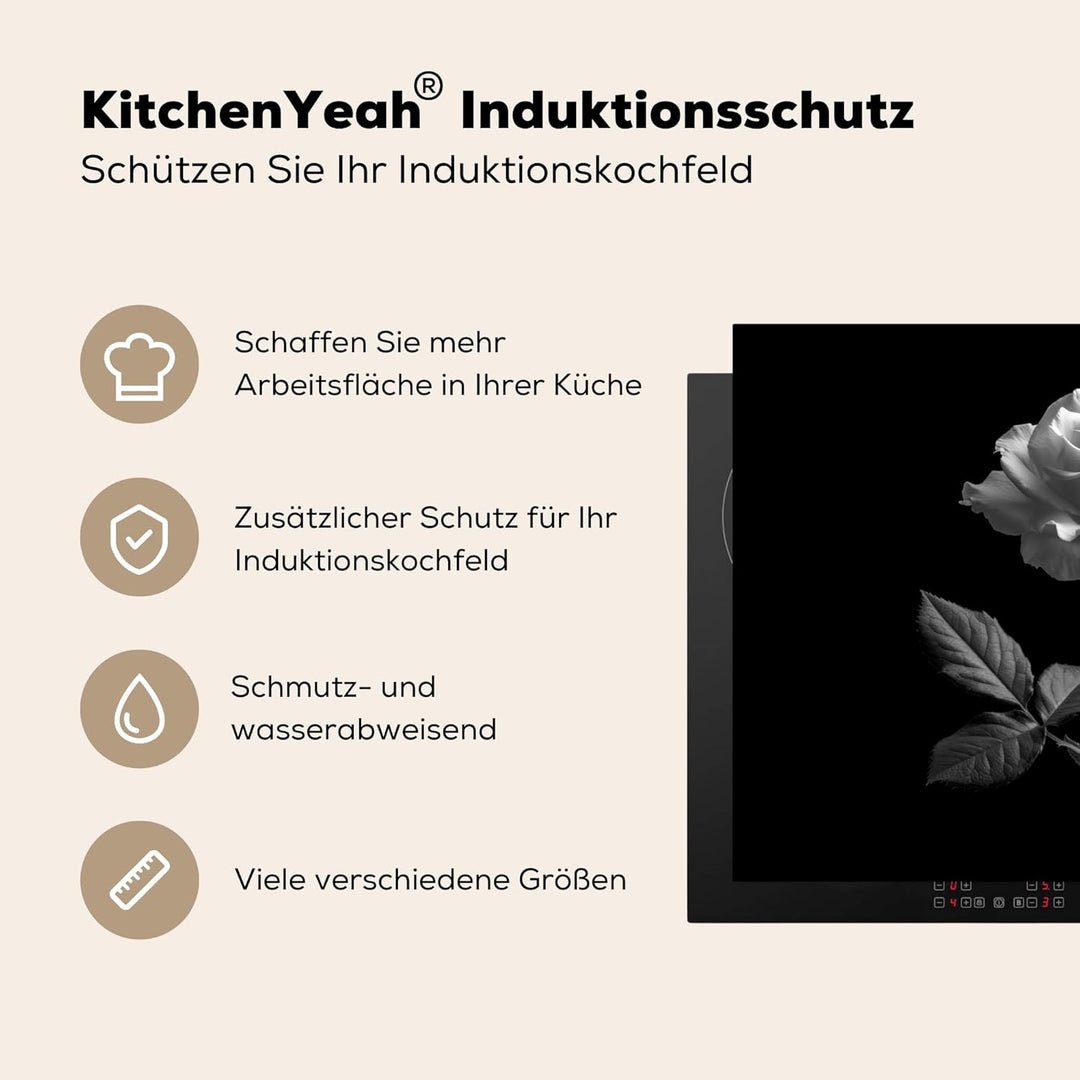 Herdabdeckplatte Einteilig Küche Herdabdeckung Induktionsfeld Ceranfeld Herdabdeckplatten Vinyl Matt