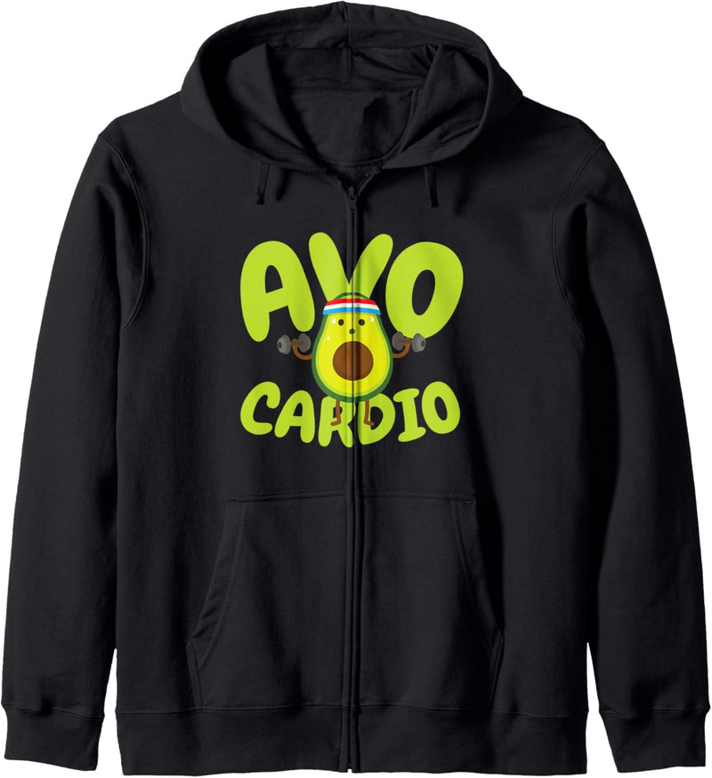 Avo Cardio - Avocado Cardio Outfit - Fitness Training Kapuzenjacke