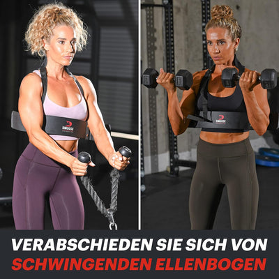 DMoose Fitness Bizeps Isolator, Arm Blaster Dickes Aluminium, Bizeps Trainingsgerät, Prämie Arm Blas