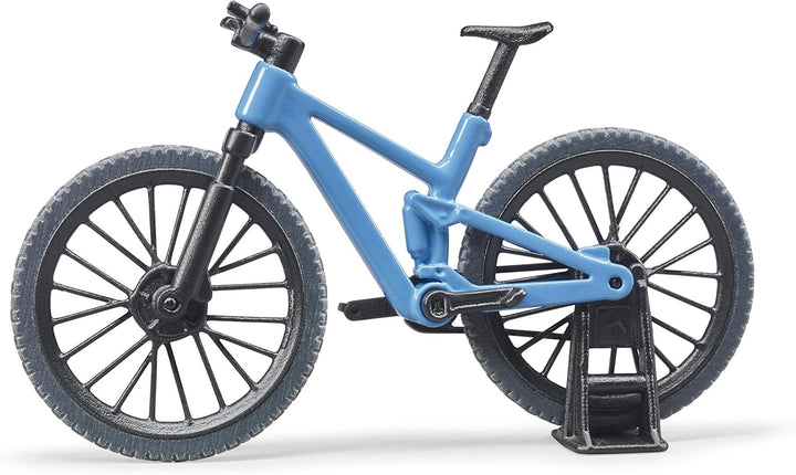 bruder 02543 - Jeep Wrangler Rubicon Unlimited mit Mountainbike & Radfahrer- 1:16 Geländewagen Fahrr