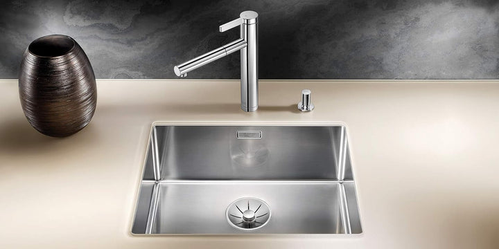BLANCO CLARON 500-U | Edelstahl | Einbauart: Unterbau | ohne Ablauffernbedienung | 60er Unterschrank