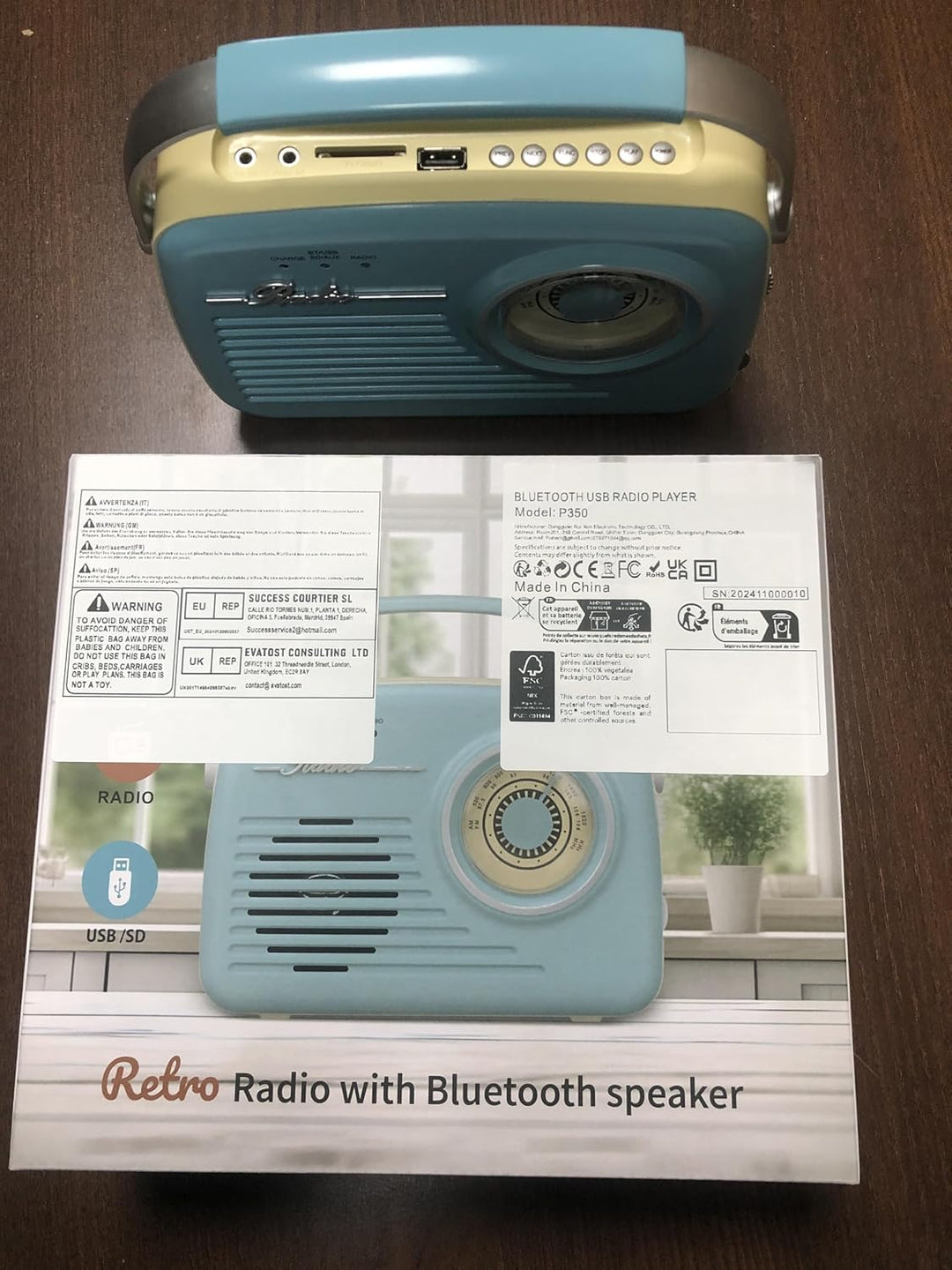 Radios Portable Am Fm, Kleine Retro Vintage Radio Bluetooth, AA-Batterie betriebene Radio oder Steck