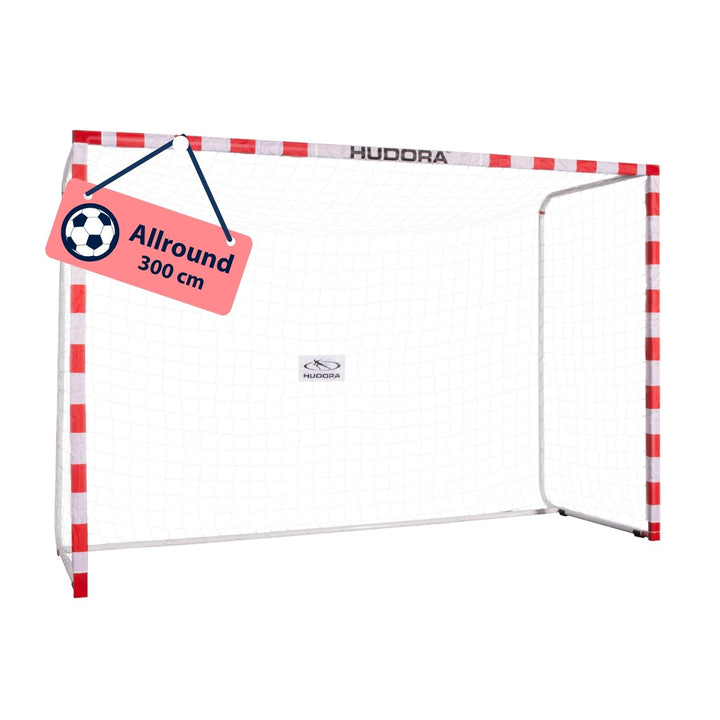 HUDORA Fussball-Tor Allround 300 - Fussballtor Garten - 76906