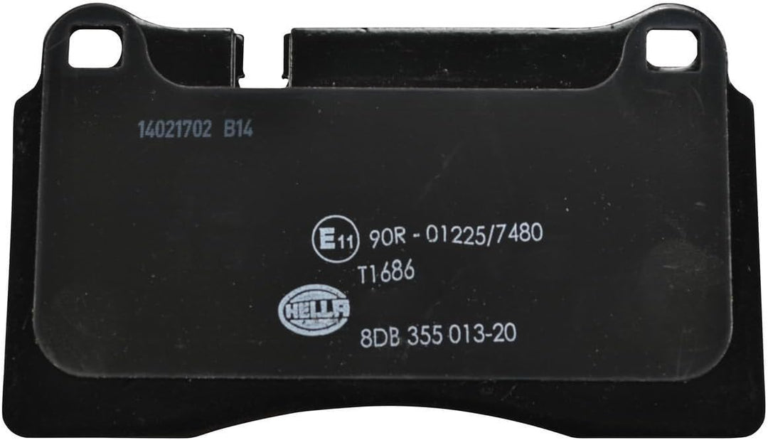 HELLA PAGID 8DB 355 013-201 Bremsbelagsatz - T1686 - Dicke/Stärke: 17.3mm - Bremssystem: Brembo - fü