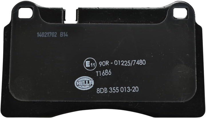 HELLA PAGID 8DB 355 013-201 Bremsbelagsatz - T1686 - Dicke/Stärke: 17.3mm - Bremssystem: Brembo - fü