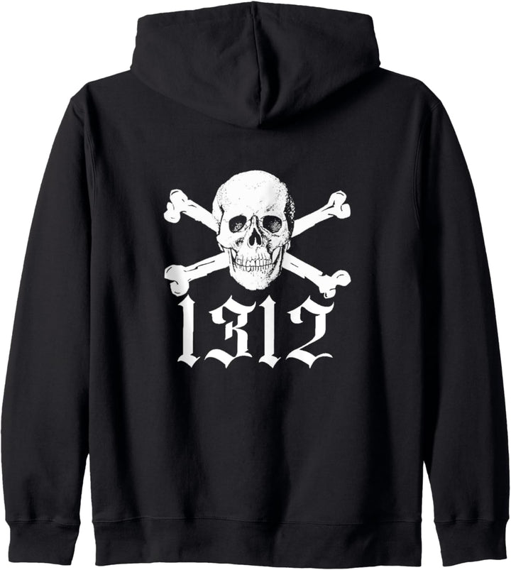 t shirt 1312 Hoodie Handyhülle 1312 Sweater Druck Rückseite Kapuzenjacke