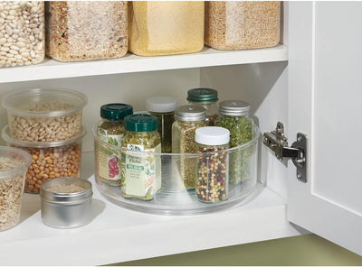 mDesign Lazy Susan Gewürzregale im 2er-Set für das Küchenregal – praktisches Gewürzregal für Küchens