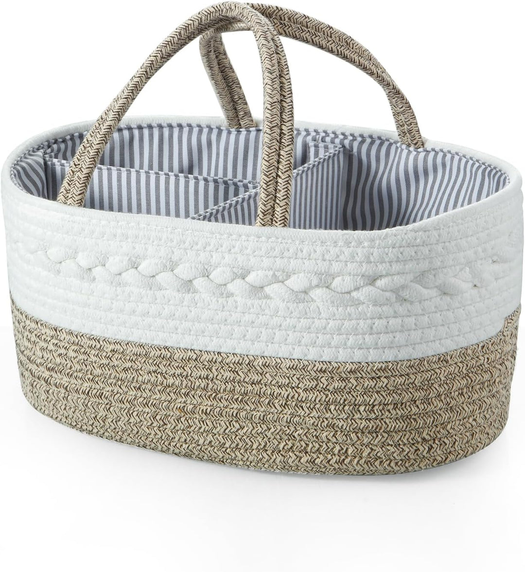 PandaEar Wickelkorb Organizer, Wickelorganizer, Windel Organizer Baby Korb, Windel Caddy, Tragbarer