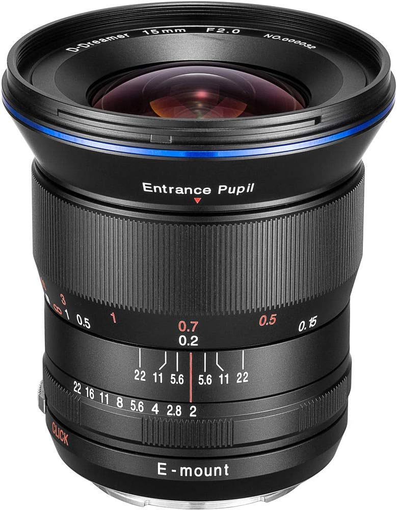 Laowa Kompatibel mit Sony FE Weitwinkelobjektiv VE1520SFE 15 mm F2 Zero Verzerrung, Schwarz