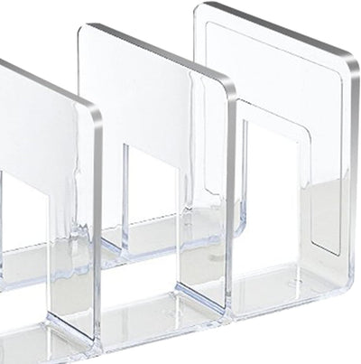 Buchstützen, Bücherregalhalter aus Transparentem Kunststoff-Acryl-Material für das Büro-Klassenzimme