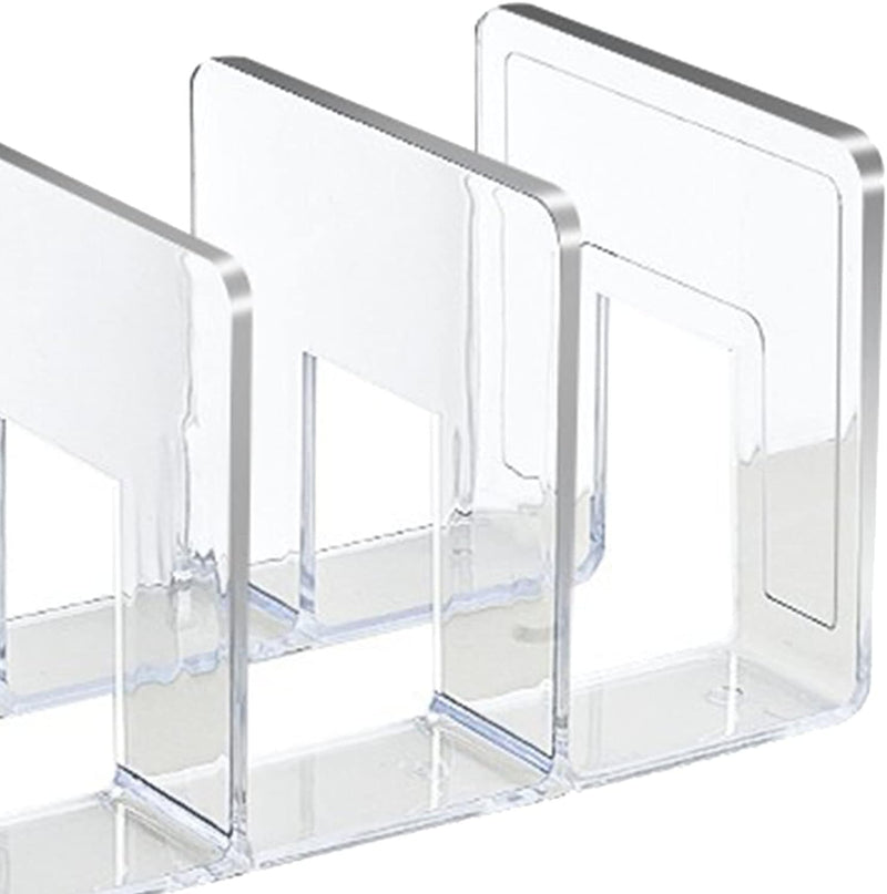 Buchstützen, Bücherregalhalter aus Transparentem Kunststoff-Acryl-Material für das Büro-Klassenzimme