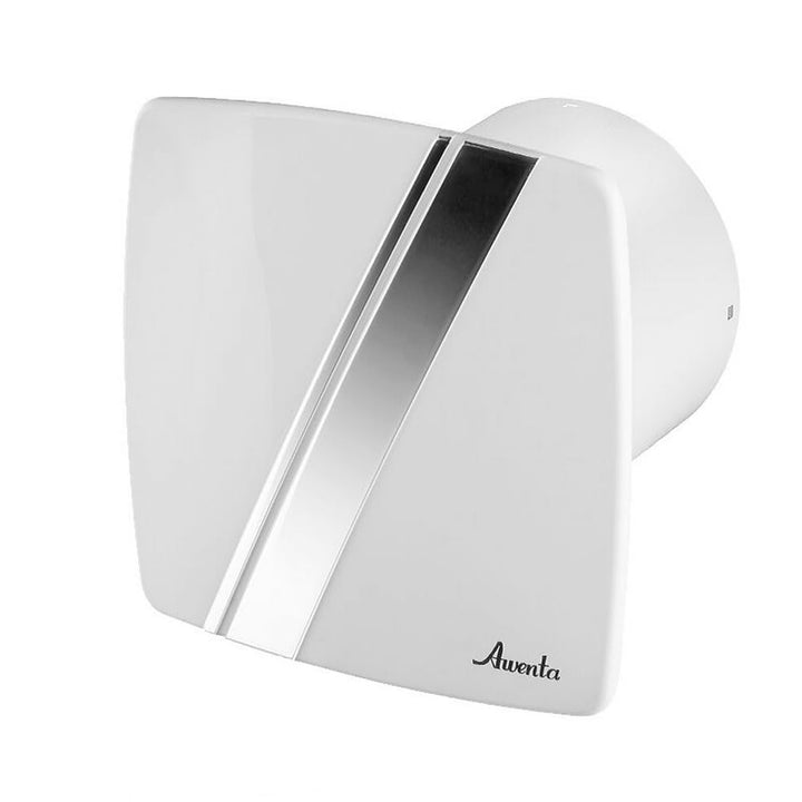 Awenta Badlüfter Wand-Ventilator Ø 100 mit Nachlauf, Kugellager Silent Linea - Line System+ (weiss),
