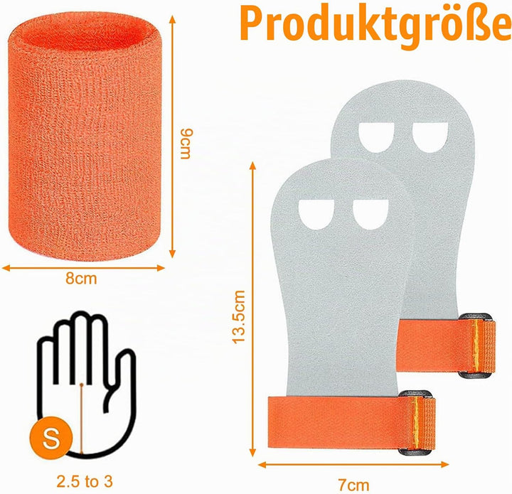 2 Sets Griffpads Kinder Reckriemchen Turnen Mädchen Reck Handschuhe Turnen Kinder, Pull Up Grips für